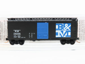 N Scale Micro-Trains MTL 20400 BM Boston & Maine 40' Single Door Box Car #74706