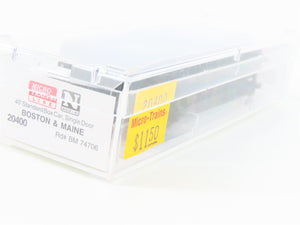 N Scale Micro-Trains MTL 20400 BM Boston & Maine 40' Single Door Box Car #74706