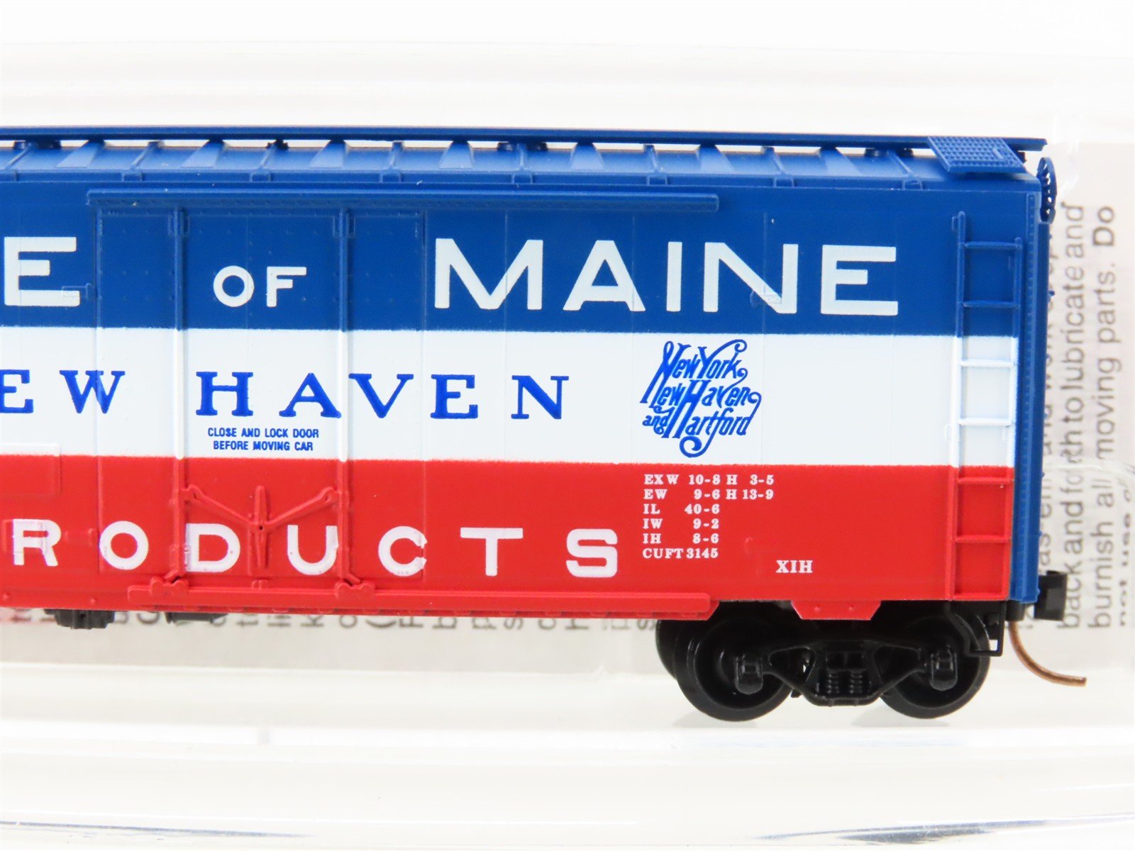 N Scale Micro-Trains MTL 21160 NH State Of Maine 40' Plug Door Box Car #45007