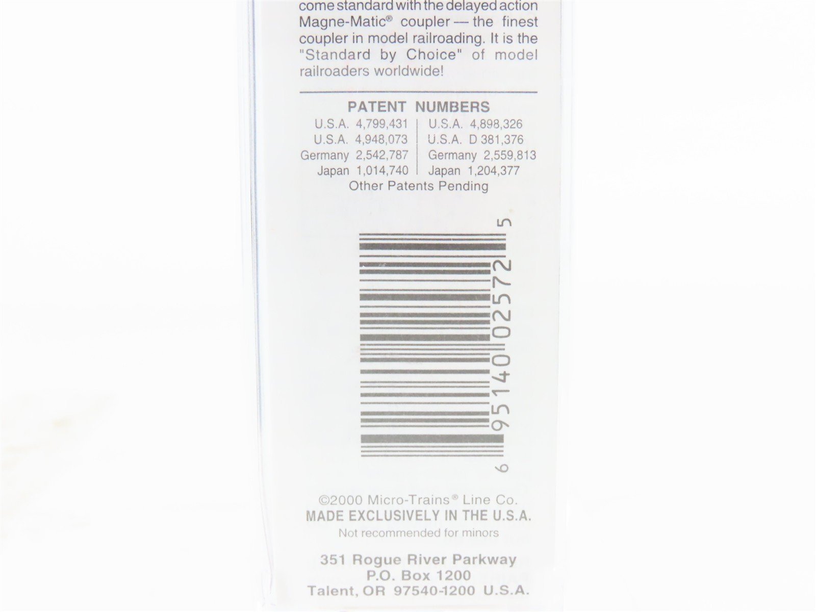 N Scale Micro-Trains MTL 21160 NH State Of Maine 40' Plug Door Box Car #45007