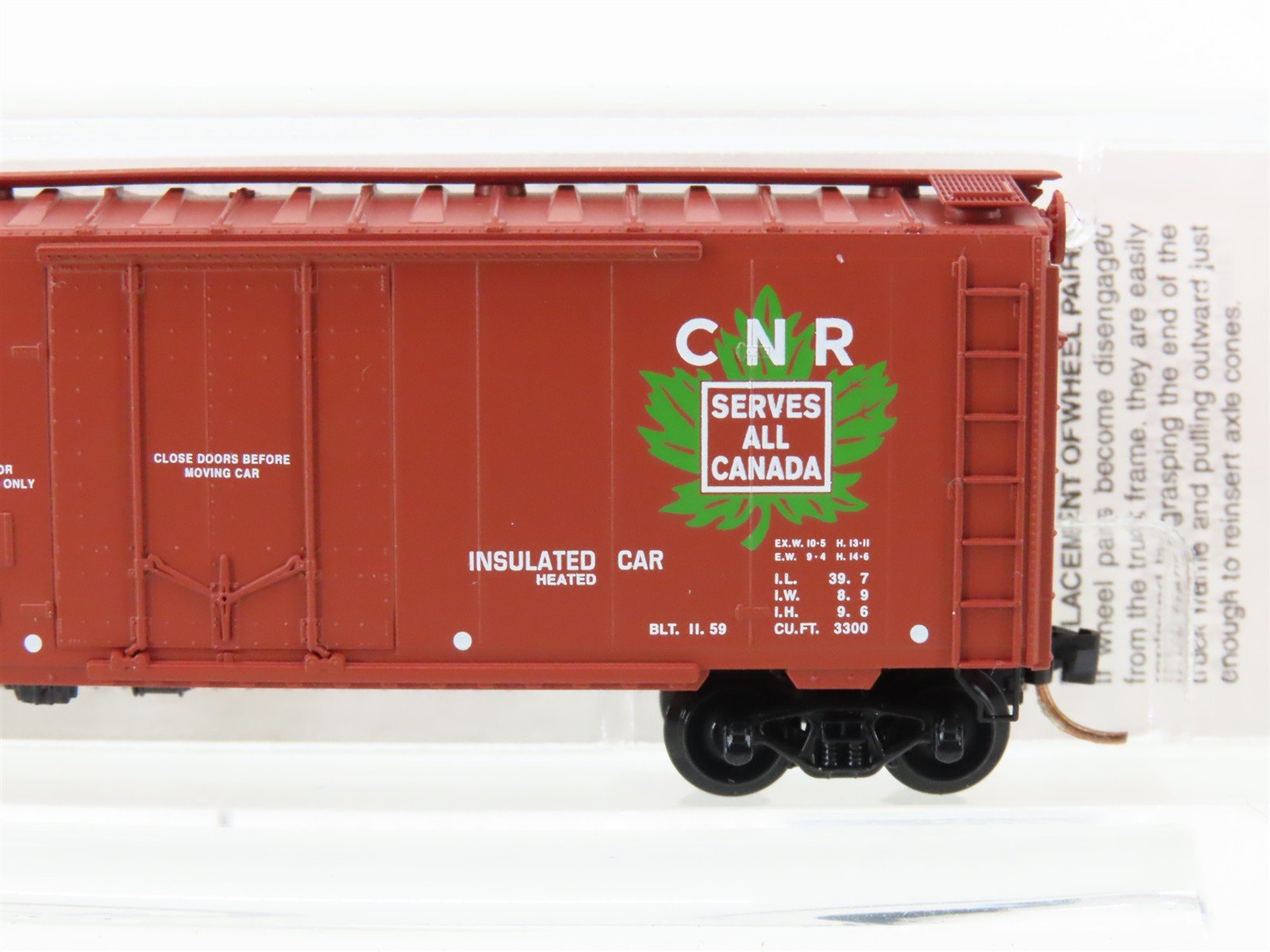 N Scale Micro-Trains MTL 21120 CN Canadian National 40' Plug Door Box Car 290159