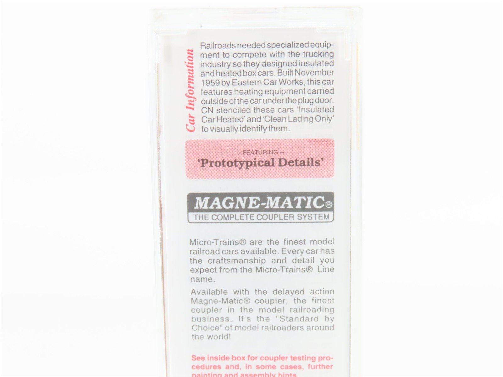N Scale Micro-Trains MTL 21120 CN Canadian National 40' Plug Door Box Car 290159