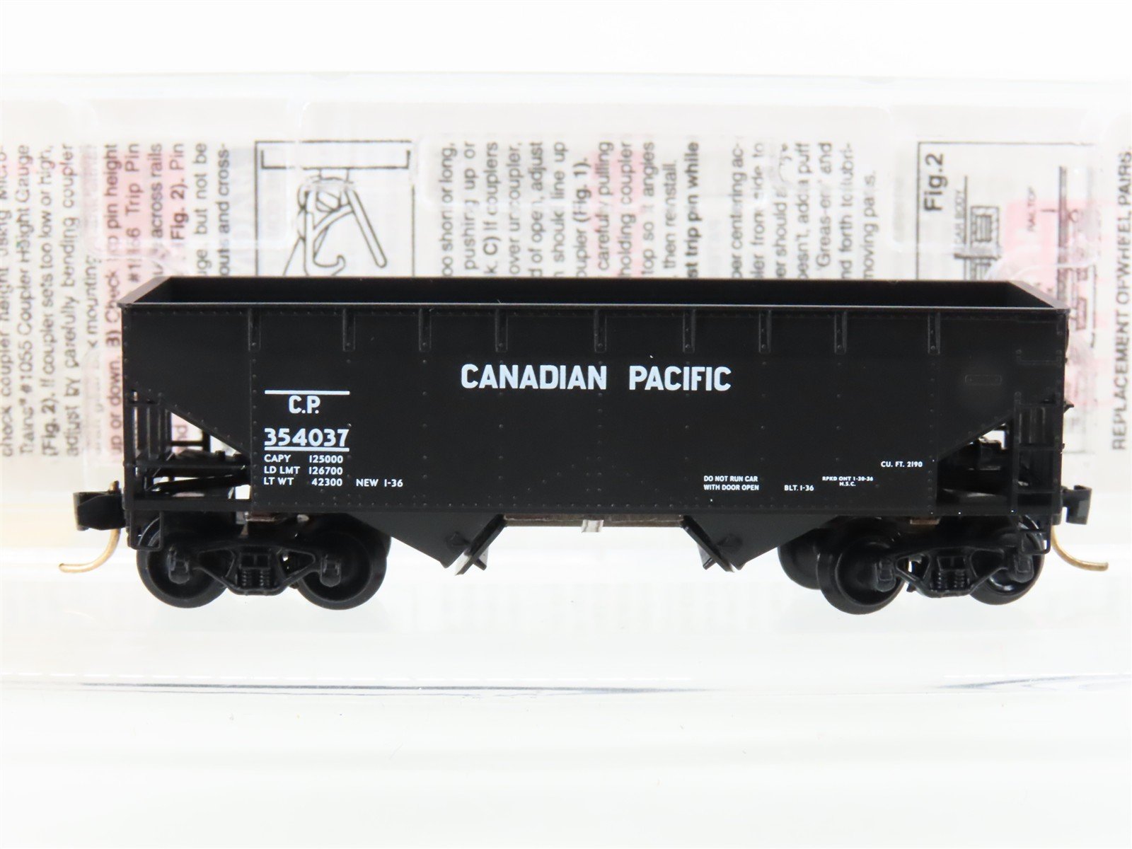 N Scale Micro-Trains MTL 55150 CP Canadian Pacific 33' 2-Bay Open Hopper #354037