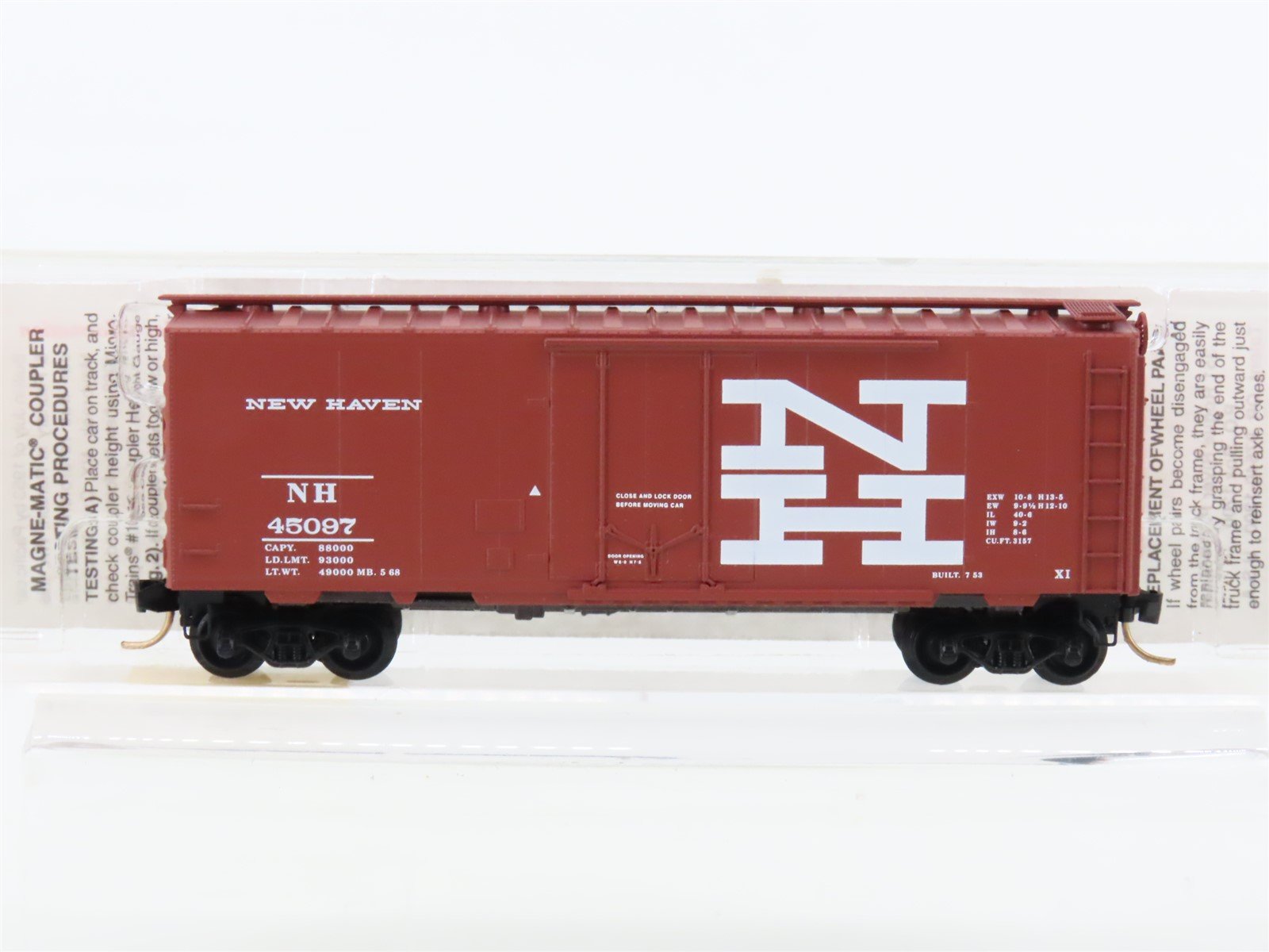 N Scale Micro-Trains MTL 21250 NH New Haven 40' Plug Door Box Car #45097