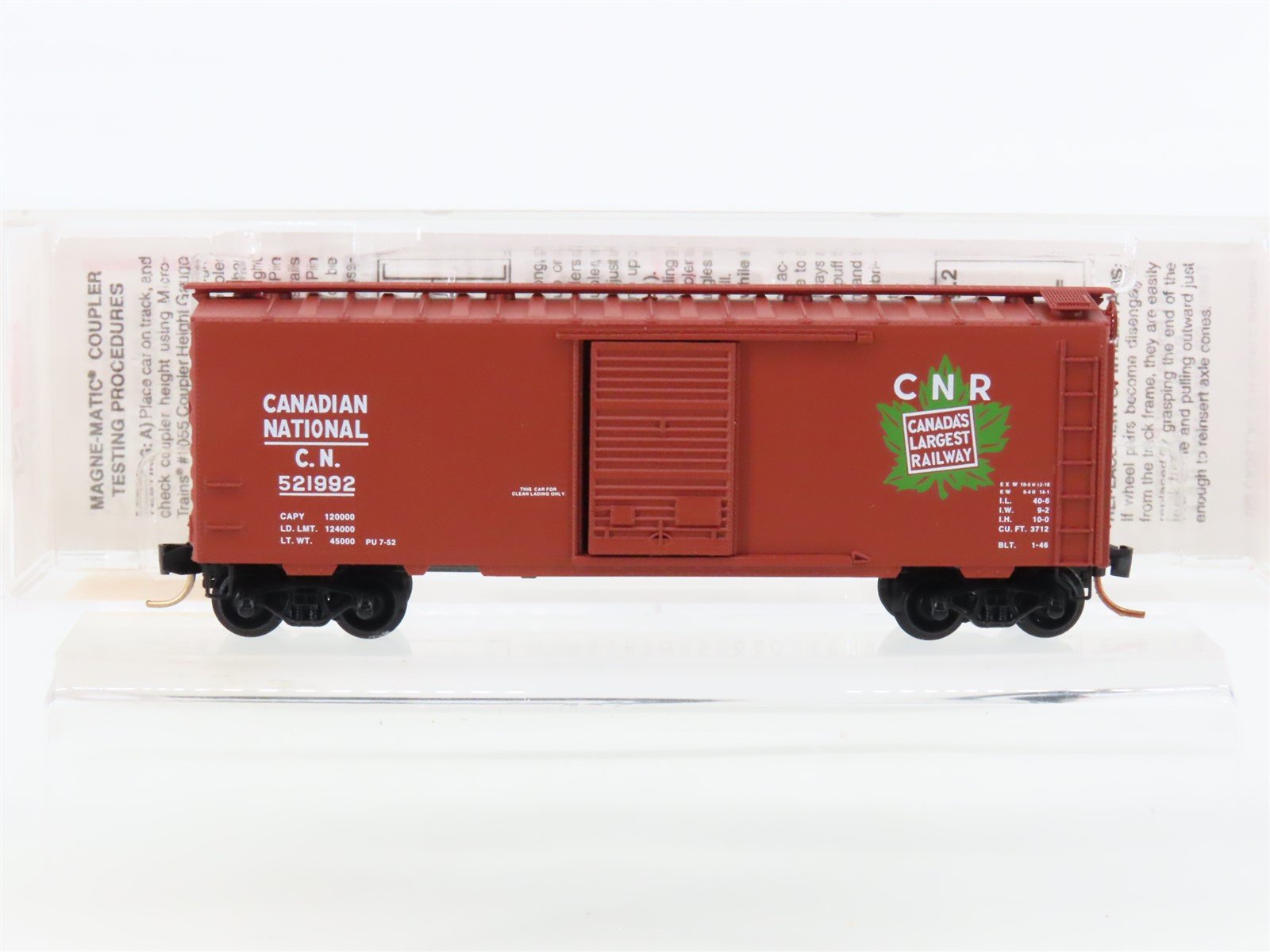 N Scale Micro-Trains MTL 20206 CN Canadian National 
