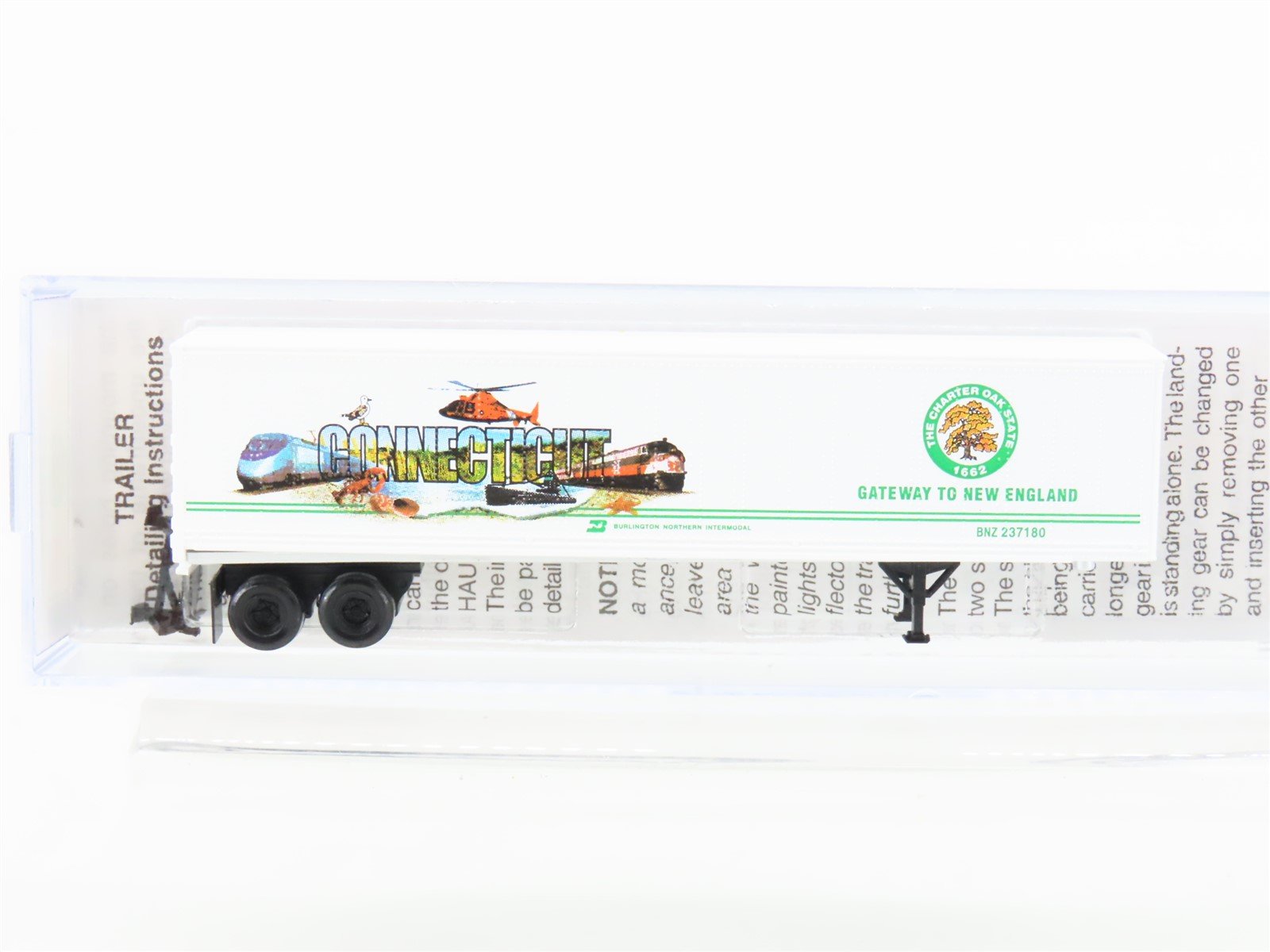 N Scale Micro-Trains NSC MTL 07-48 BNZ Connecticut Cityscape Trailer #237180