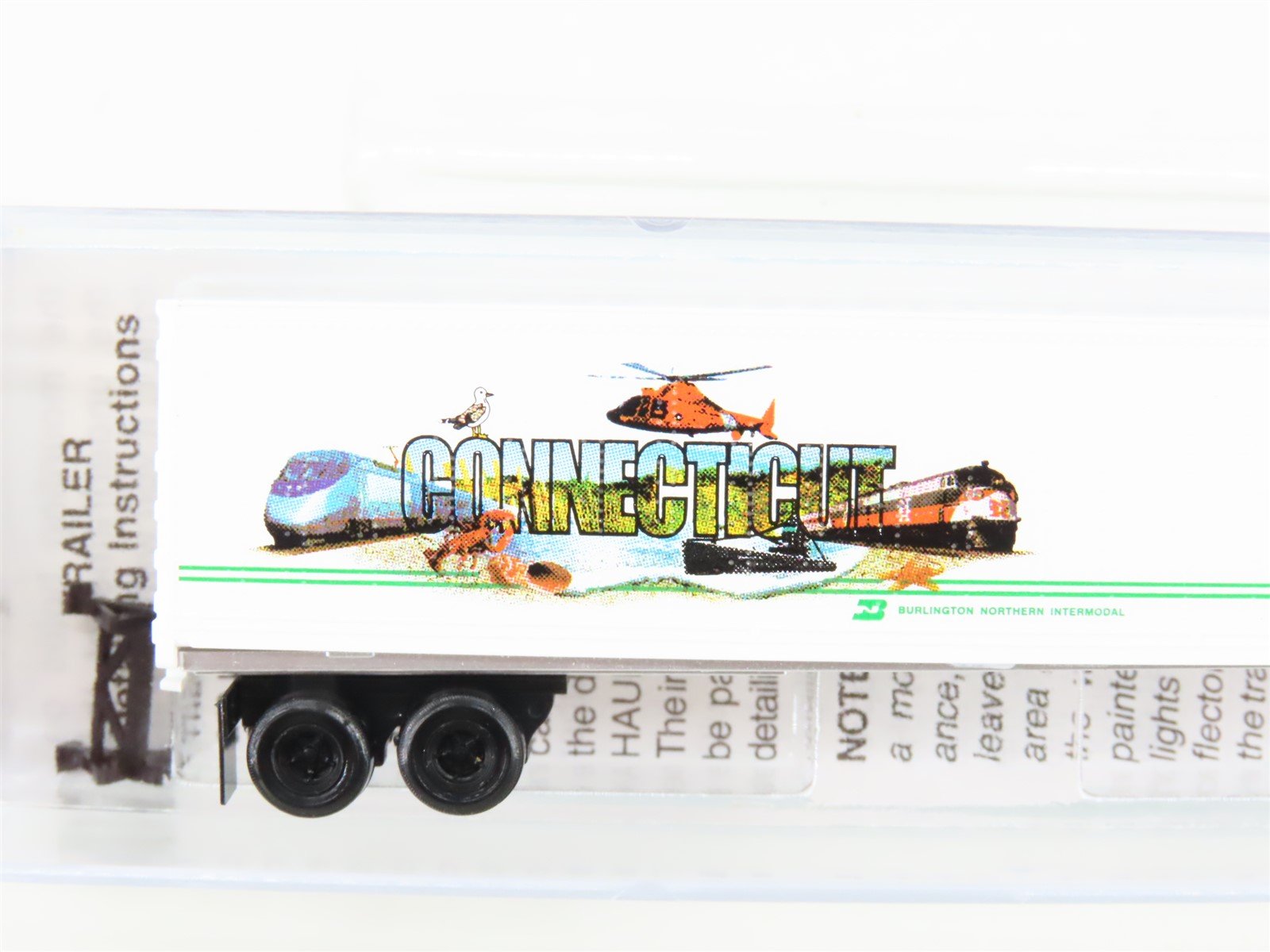 N Scale Micro-Trains NSC MTL 07-48 BNZ Connecticut Cityscape Trailer #237180