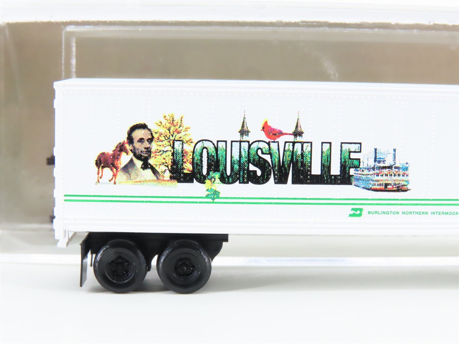 N Scale Micro-Trains NSC MTL 08-37 BNZ Louisville Cityscape Trailer #237182