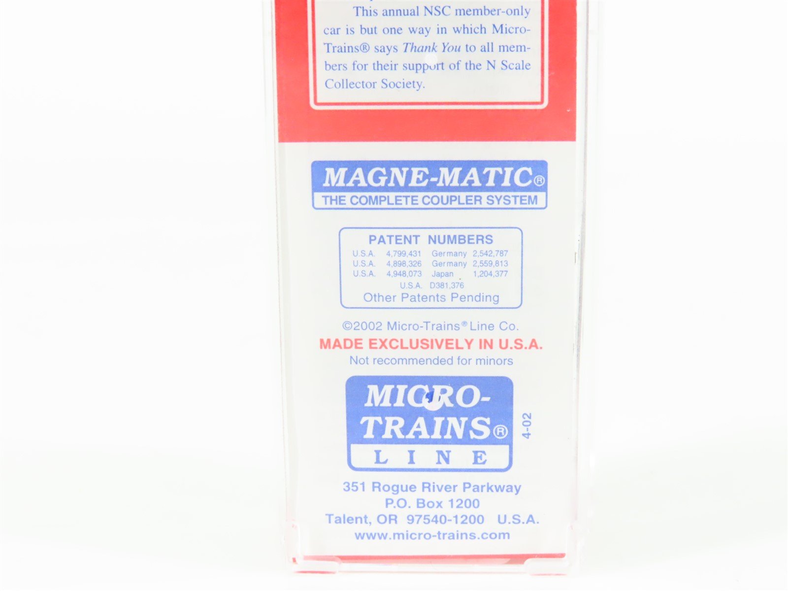 N Scale Micro-Trains MTL NSC Special Run DODX 