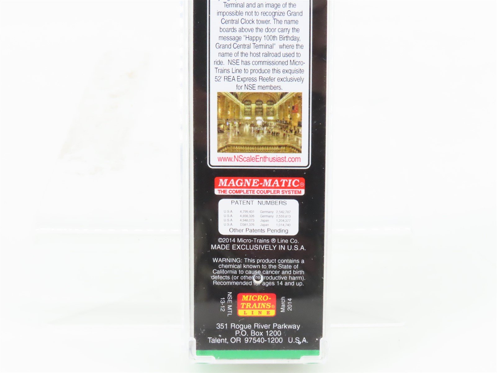 N Micro-Trains NSE MTL 13-12 REA Grand Central Terminal 100th Anniversary Reefer