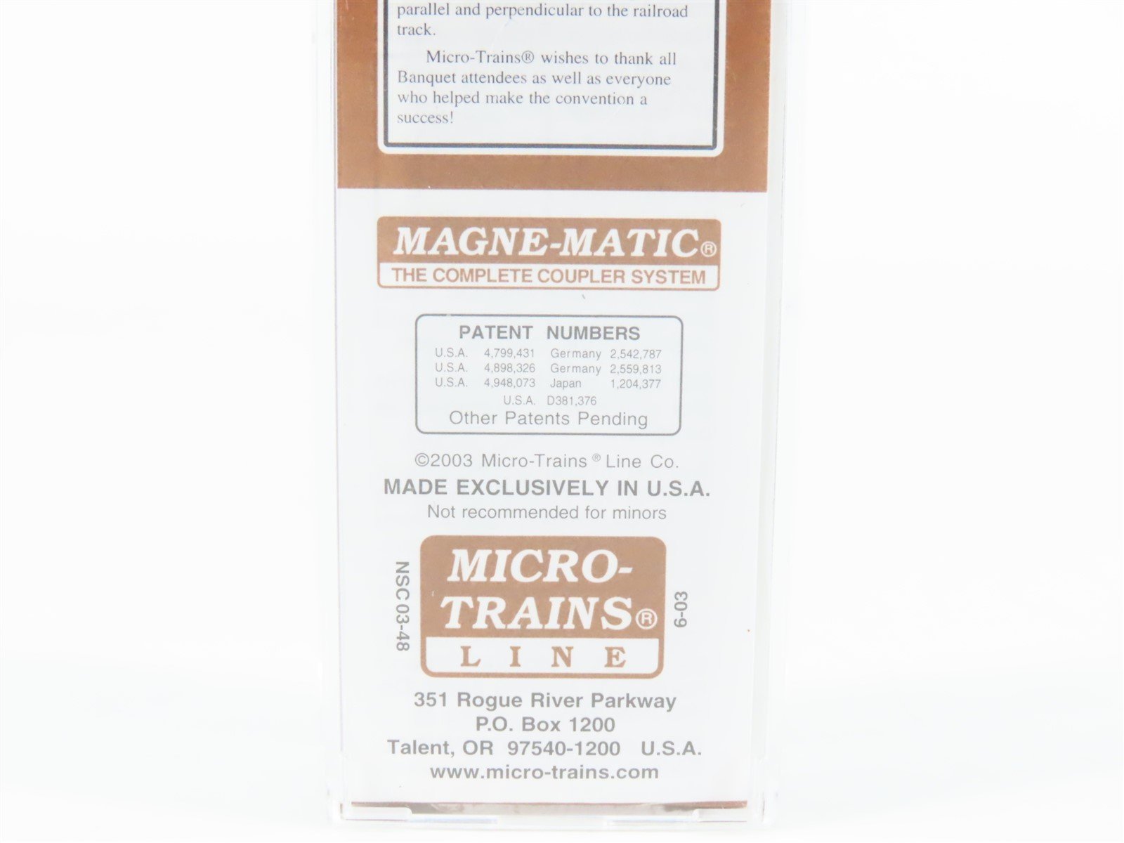 N Scale Micro-Trains MTL NSC 03-48 JMHX J.M. Hall & Co. 40' Wood Reefer #8779