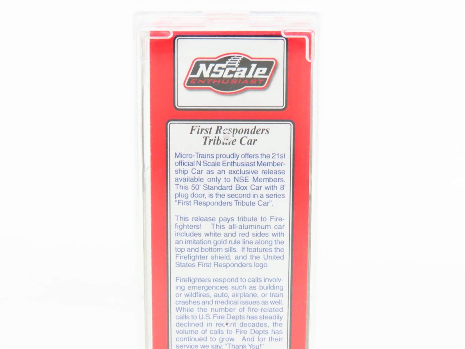 N Scale Micro-Trains MTL NSE 21-01 USFR First Responders Tribute 50' Box Car #2