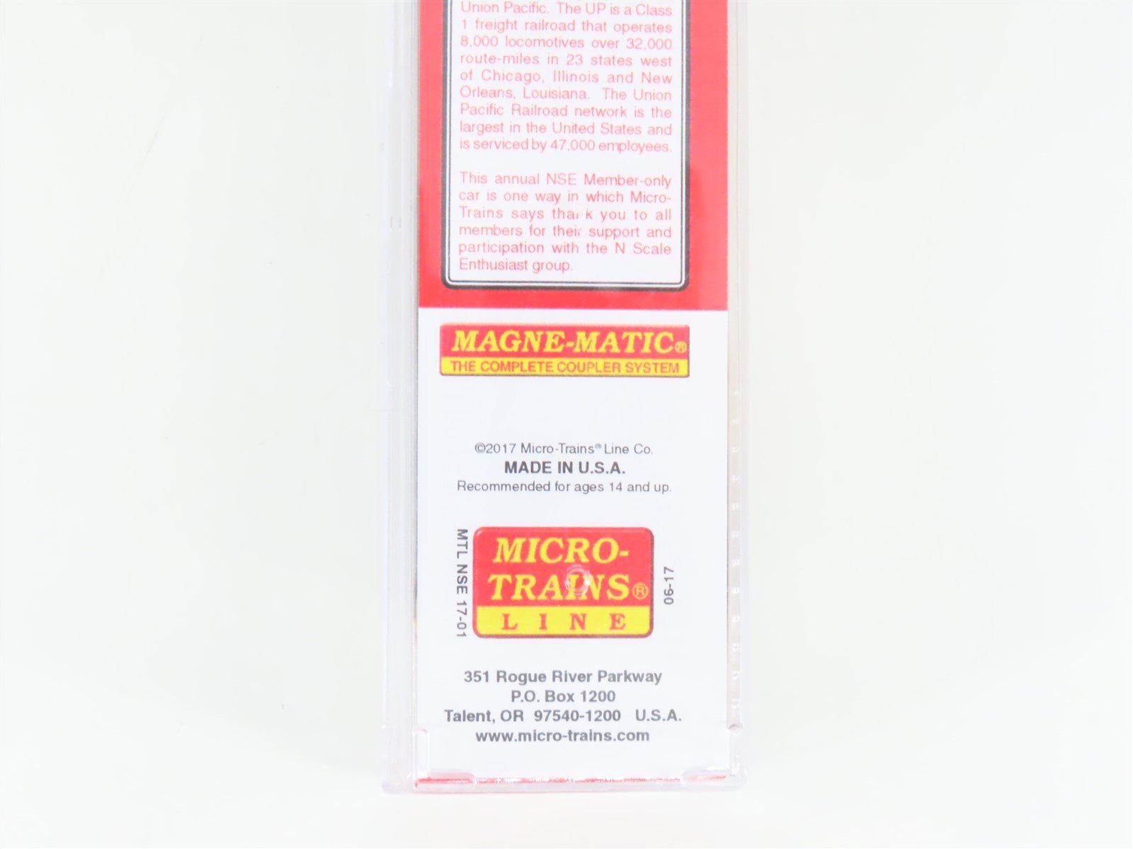 N Micro-Trains MTL NSE 17-01 UP Union Pacific 