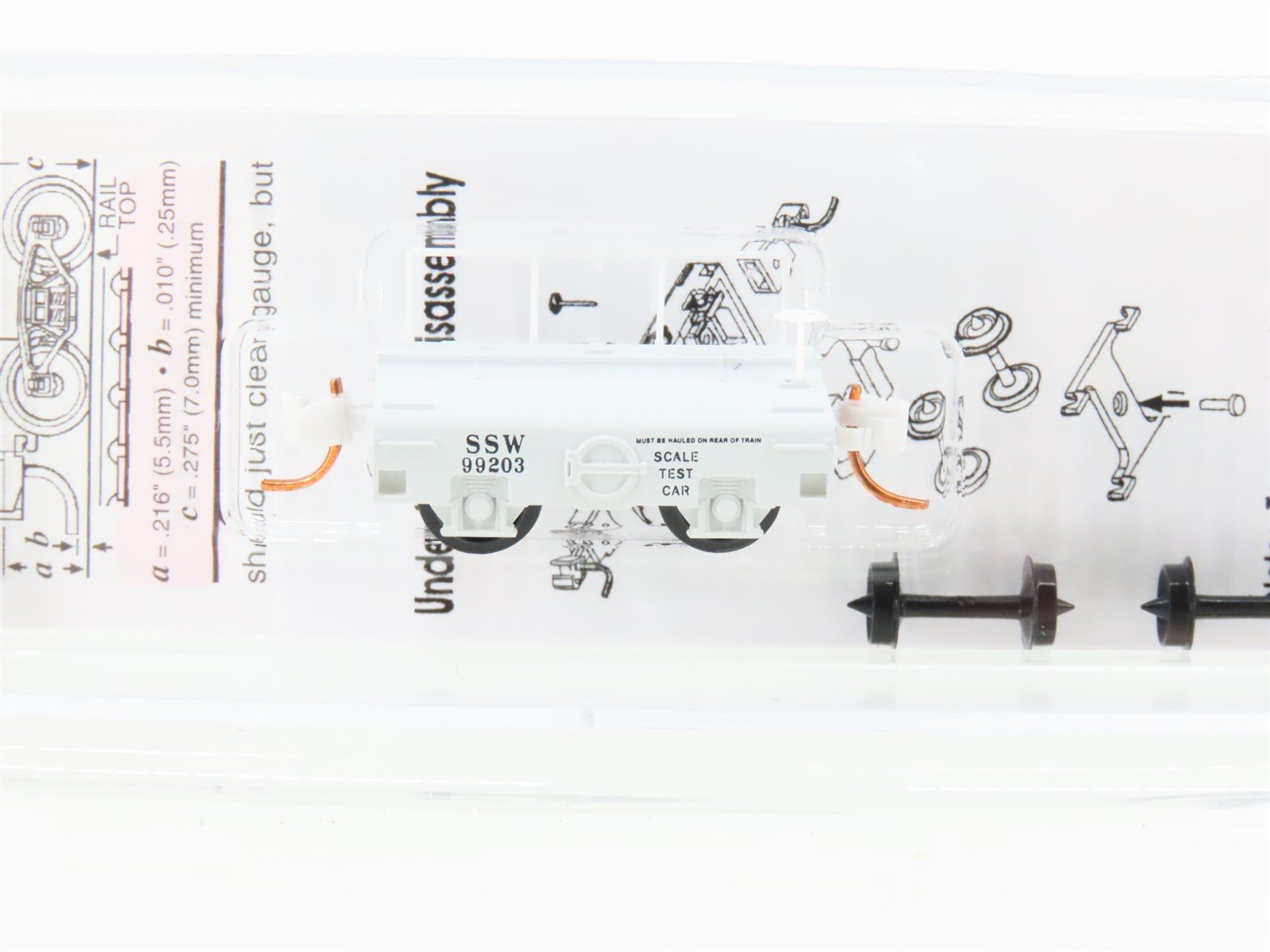 N Scale Micro-Trains MTL 12100040 SSW Cotton Belt Scale Test Car #99203