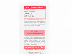 N Scale Micro-Trains MTL 12100040 SSW Cotton Belt Scale Test Car #99203