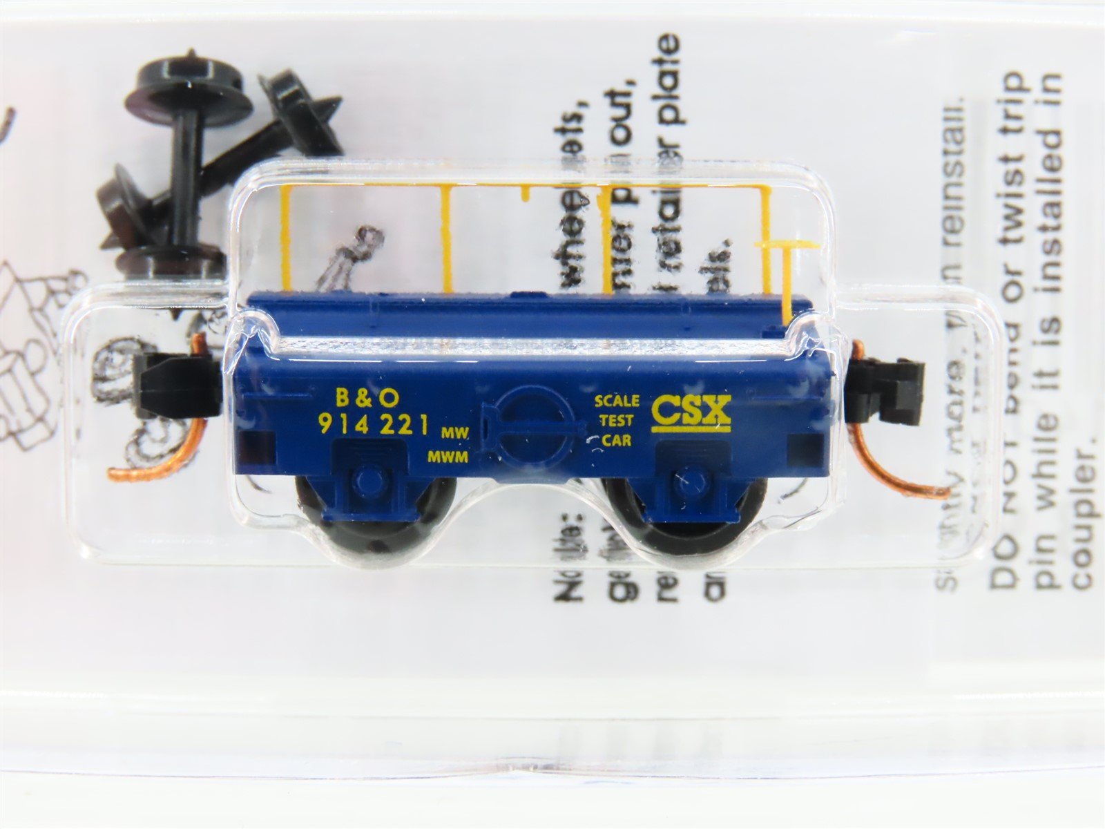 N Scale Micro-Trains MTL 12100010 B&O CSX Baltimore & Ohio Scale Test Car 841221