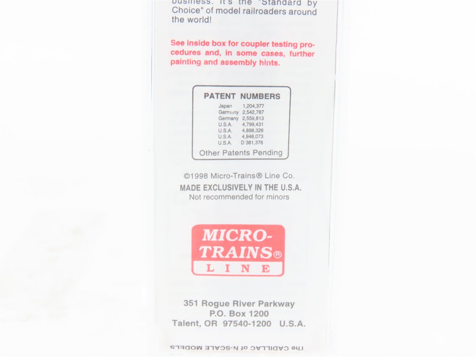 N Scale Micro-Trains MTL 105030 B&O Baltimore & Ohio 50' Gondola #351065