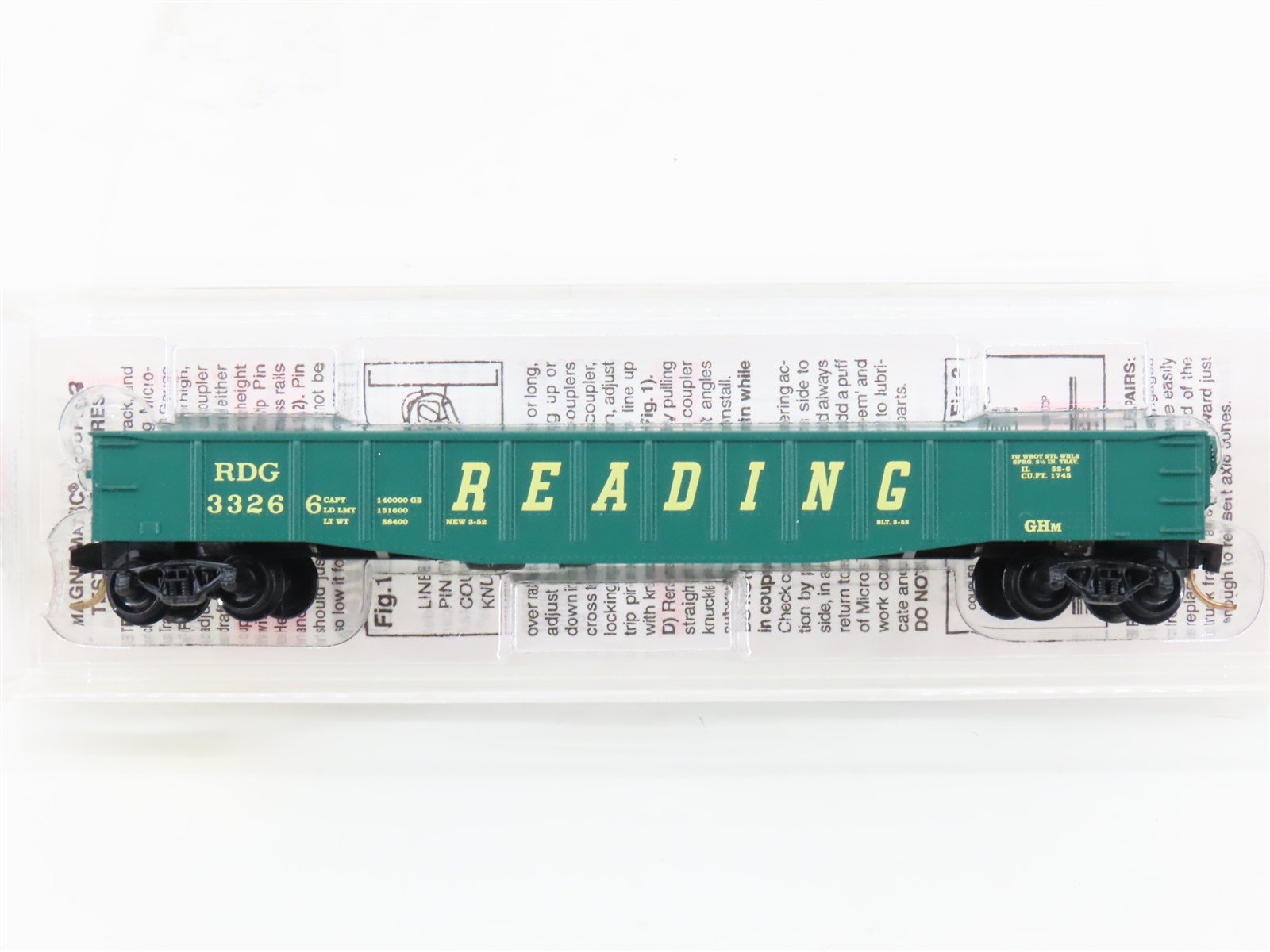 N Scale Micro-Trains MTL 105010 RDG Reading Railroad 50' Gondola #3326