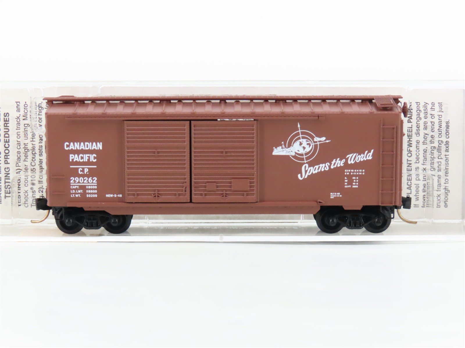 N Micro-Trains MTL 23140 CP Canadian Pacific "Spans the World" 40' Boxcar 290262