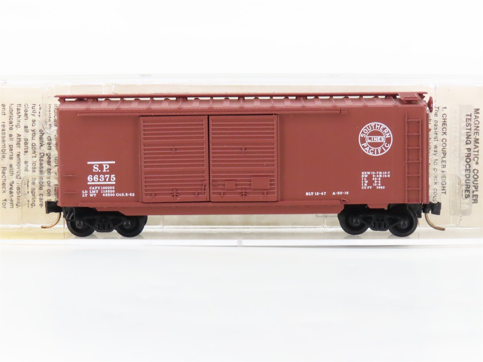 N Scale Micro-Trains MTL 23020 SP Southern Pacific 40' Double Door Boxcar #66375
