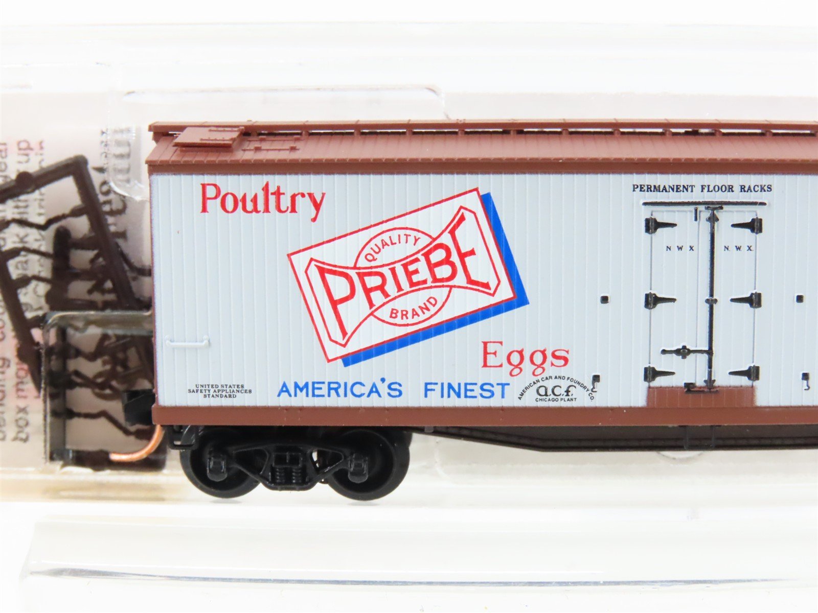N Scale Micro-Trains MTL 49520 NWX Priebe Poultry & Eggs 40' Reefer #8607
