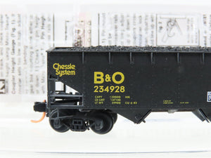 N Micro-Trains MTL 05544510 B&O Chessie System 2-Bay Hopper #234928 - Weathered