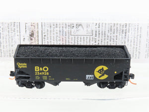 N Micro-Trains MTL 05544510 B&O Chessie System 2-Bay Hopper #234928 - Weathered