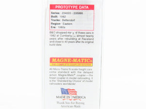 N Micro-Trains MTL 05544510 B&O Chessie System 2-Bay Hopper #234928 - Weathered