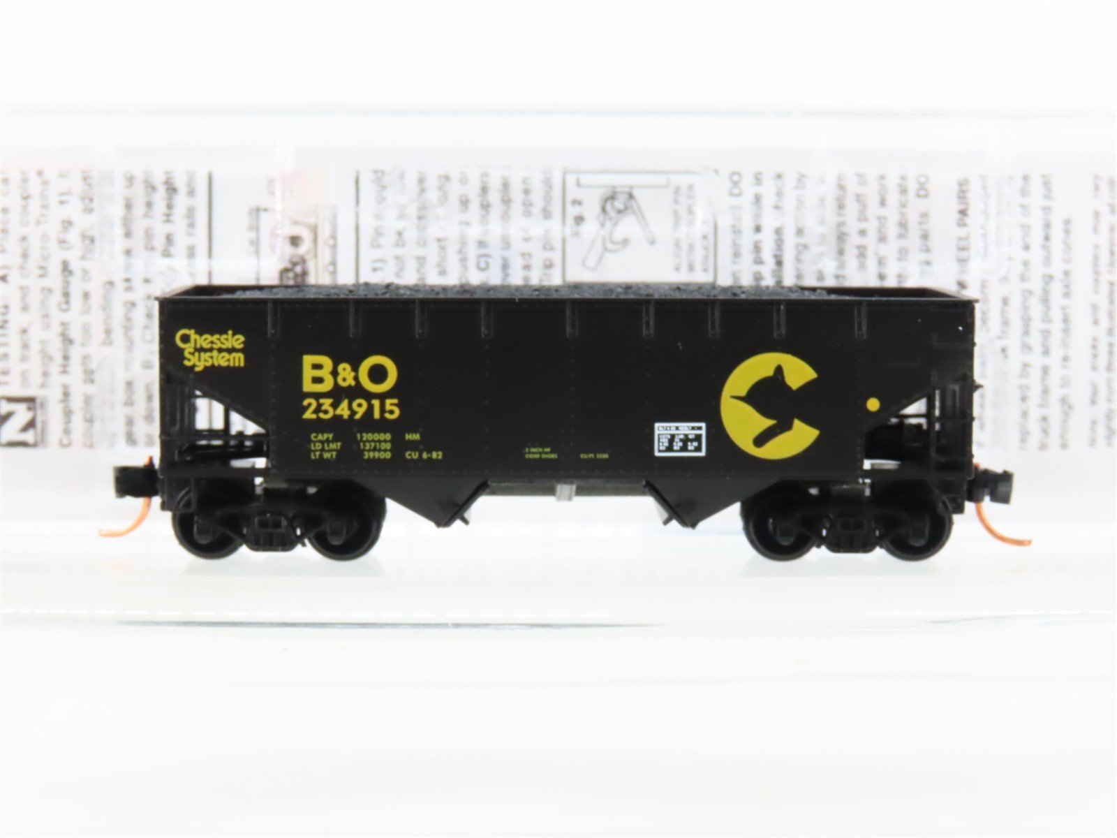 N Scale Micro-Trains MTL 05500512 B&O Chessie System 33' 2-Bay Hopper #234915