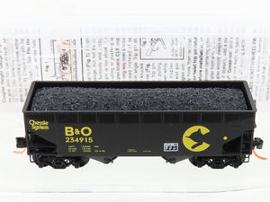 N Scale Micro-Trains MTL 05500512 B&O Chessie System 33' 2-Bay Hopper #234915