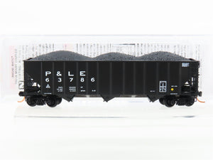 N Scale Micro-Trains MTL 10800350 P&LE Pittsburg & Lake Erie 3-Bay Hopper #63786