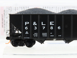 N Scale Micro-Trains MTL 10800350 P&LE Pittsburg & Lake Erie 3-Bay Hopper #63786