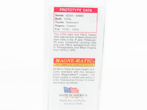 N Scale Micro-Trains MTL 10800350 P&LE Pittsburg & Lake Erie 3-Bay Hopper #63786