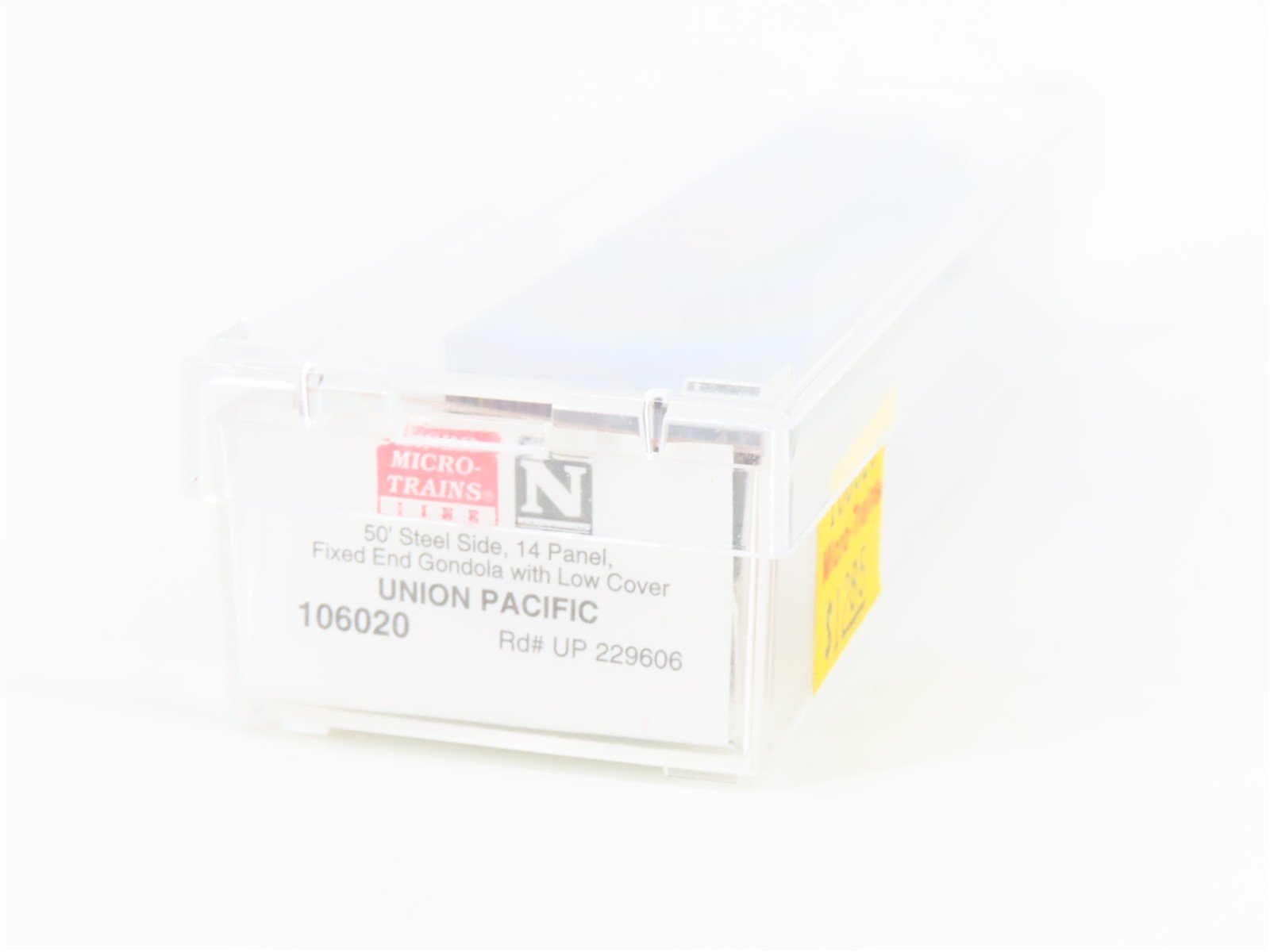 N Scale Micro-Trains MTL 106020 UP Union Pacific 50' Covered Gondola #229606