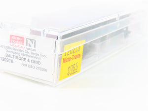 N Scale Micro-Trains MTL 120210 B&O Baltimore & Ohio 40' Box Car #272500