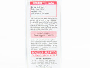 N Scale Micro-Trains MTL 12100050 CR Conrail Railroad Scale Test Car #80044