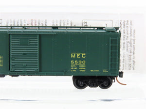 N Scale Micro-Trains MTL 120040 MEC Pine Tree Route 40' Steel Box Car #5530