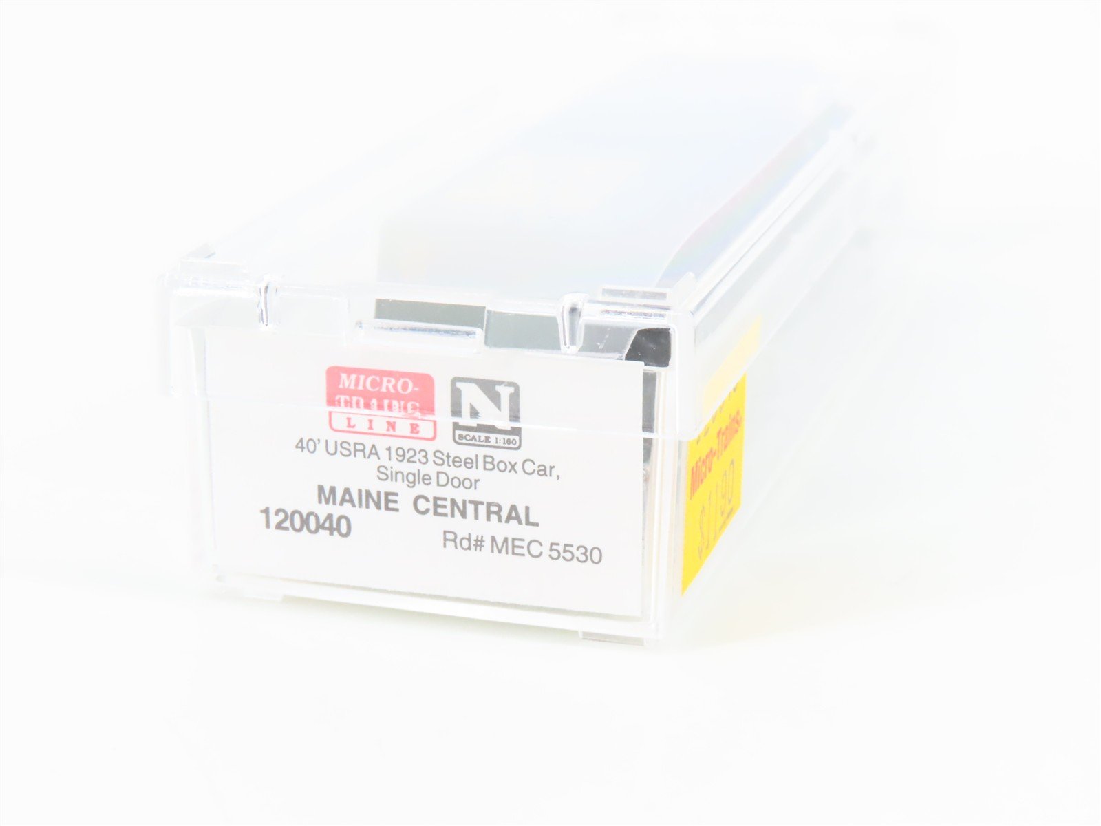 N Scale Micro-Trains MTL 120040 MEC Pine Tree Route 40' Steel Box Car #5530