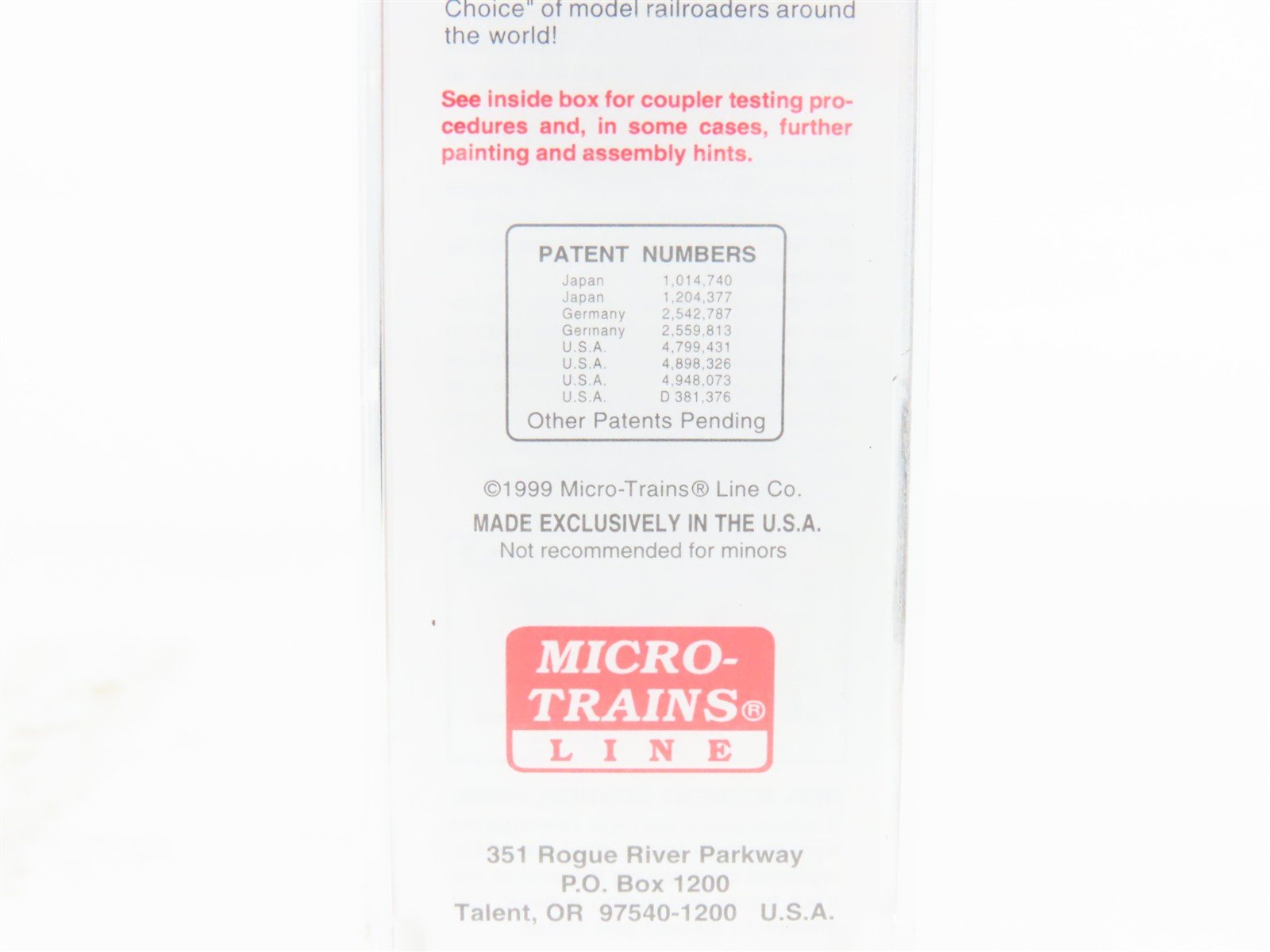 N Scale Micro-Trains MTL 120020 CNJ Jersey Central 40' Steel Box Car #21567