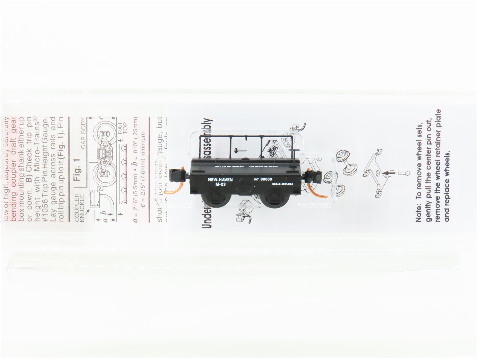 N Scale Micro-Trains MTL 12100080 NH New Haven Railroad Scale Test Car #M-23