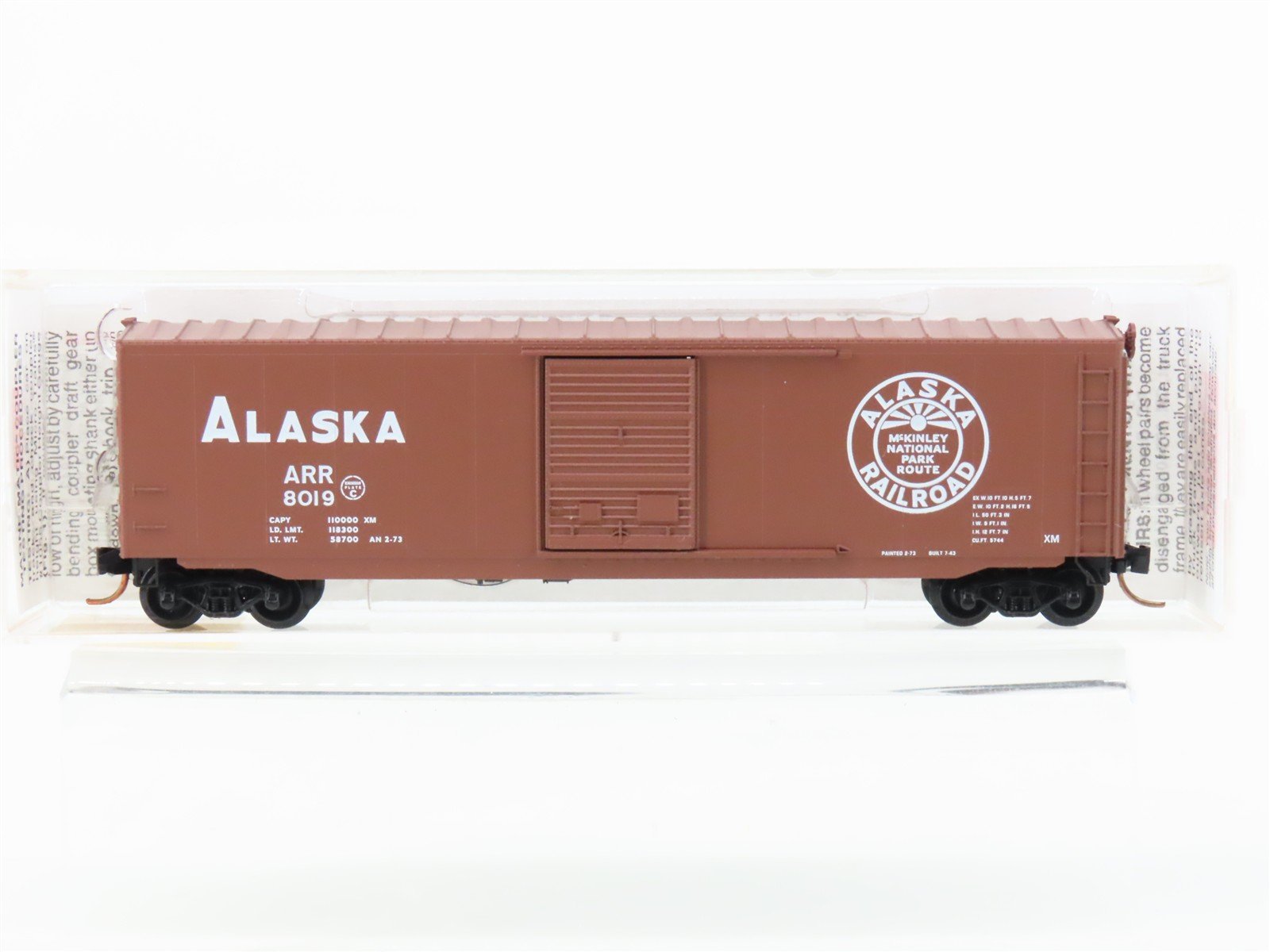 N Micro-Trains MTL 77030 ARR Alaska McKinley National Park 50' Box Car #8019