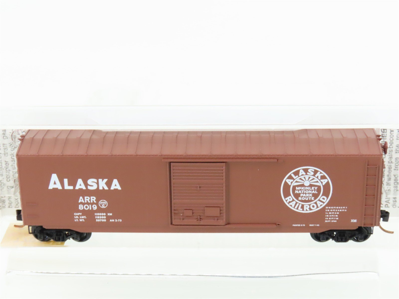 N Micro-Trains MTL 77030 ARR Alaska McKinley National Park 50' Box Car #8019