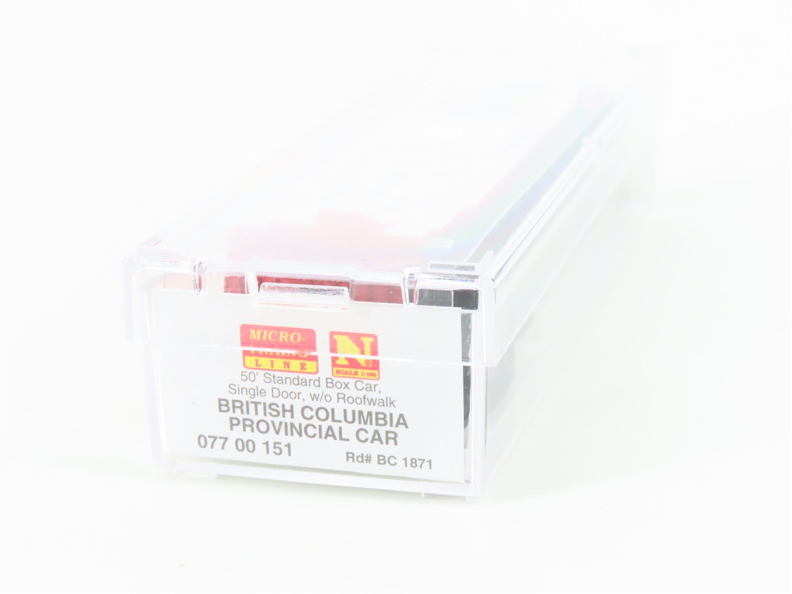 N Scale Micro-Trains MTL 07700151 BC British Columbia 50' Box Car #1871