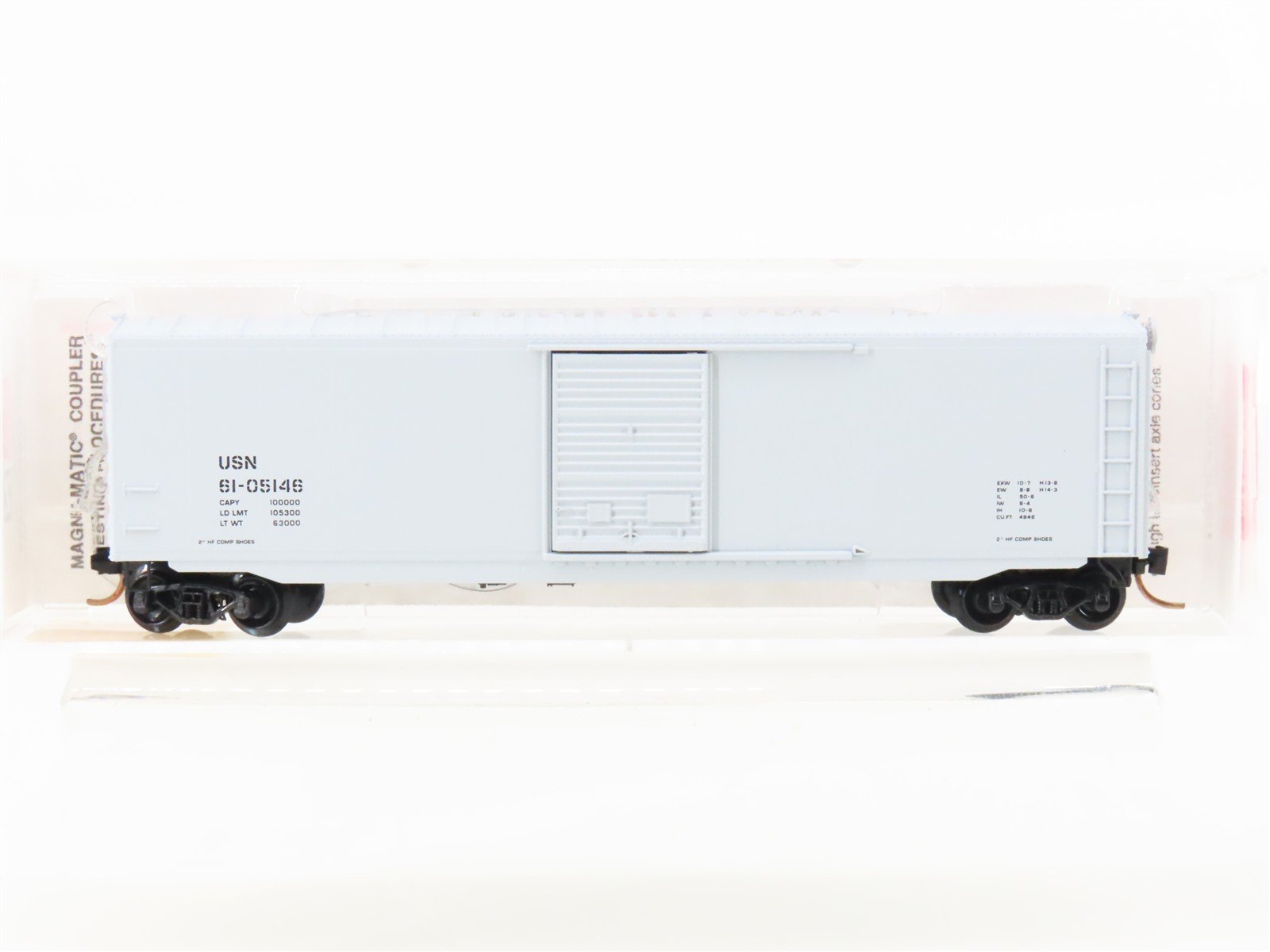 N Scale Micro-Trains MTL 77040 USN United States Navy 50' Box Car #61-05146