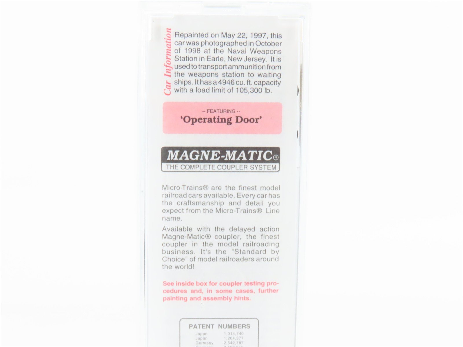 N Scale Micro-Trains MTL 77040 USN United States Navy 50' Box Car #61-05146