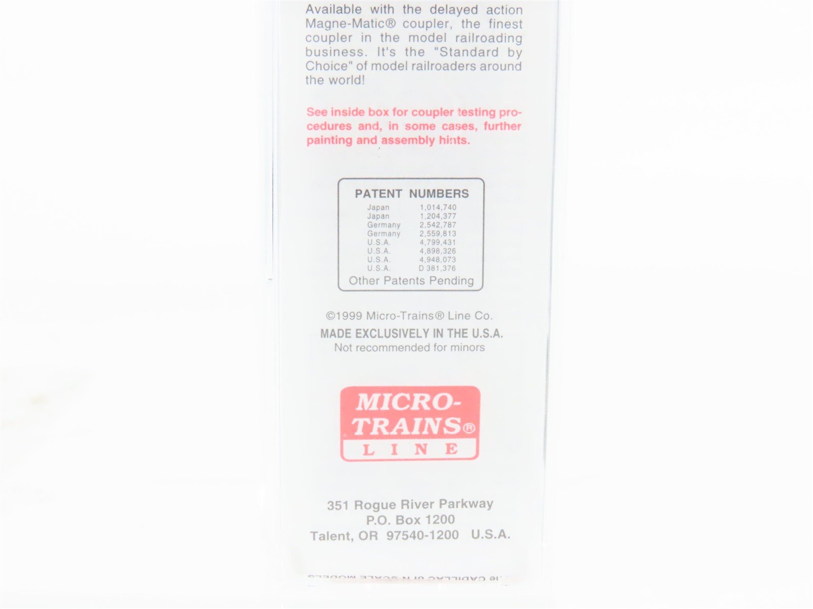 N Scale Micro-Trains MTL 77040 USN United States Navy 50' Box Car #61-05146