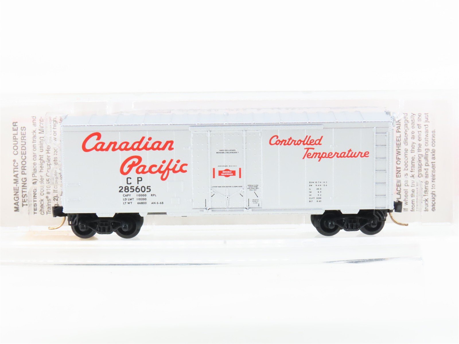 N Scale Micro-Trains MTL 74040/3 CP Canadian Pacific 40' Box Car #285605