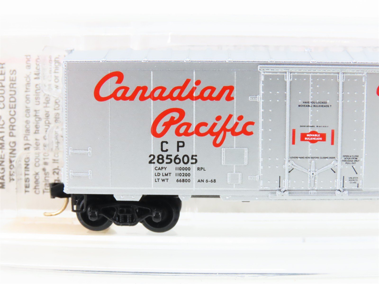 N Scale Micro-Trains MTL 74040/3 CP Canadian Pacific 40' Box Car #285605