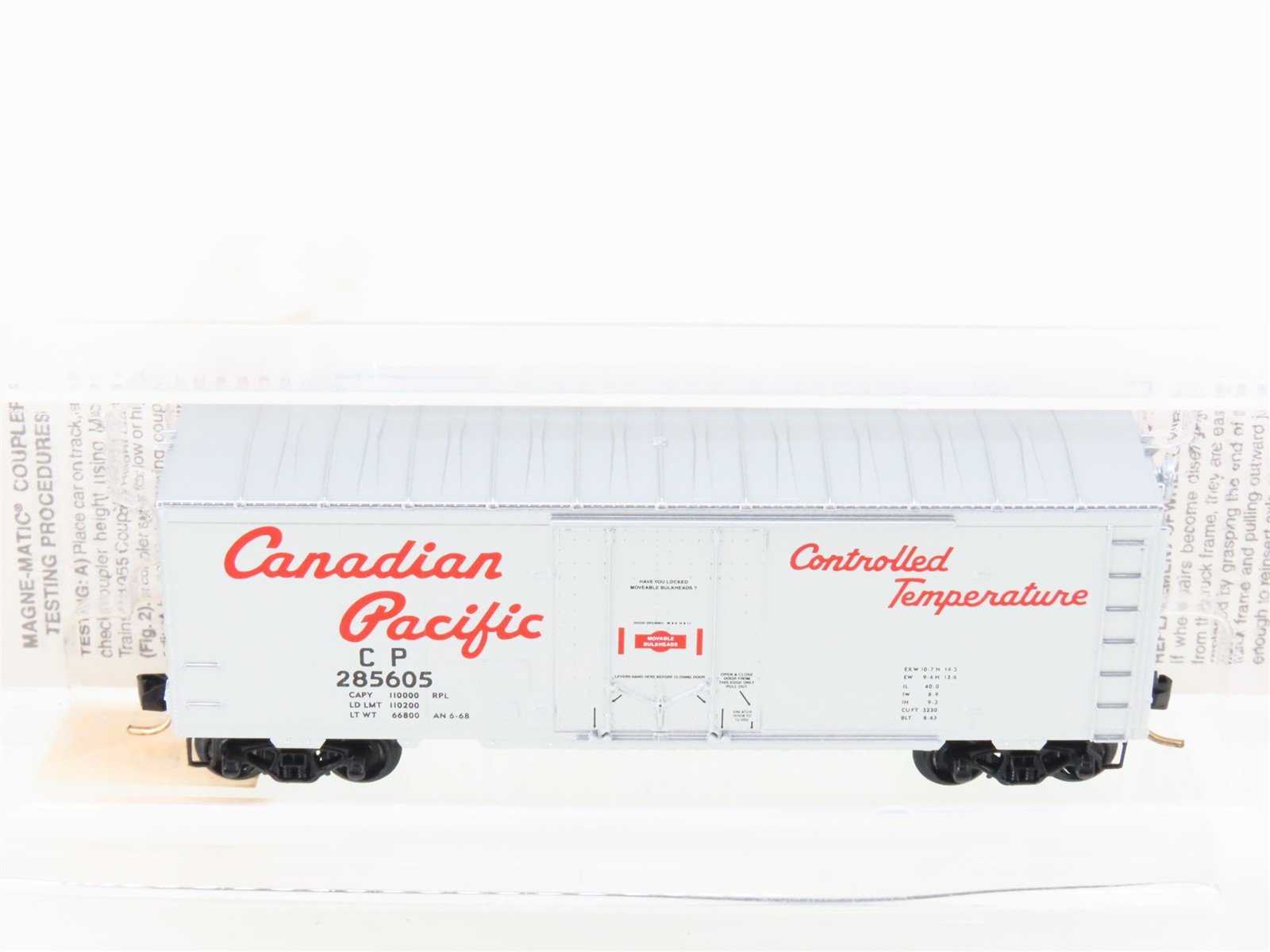 N Scale Micro-Trains MTL 74040/3 CP Canadian Pacific 40' Box Car #285605