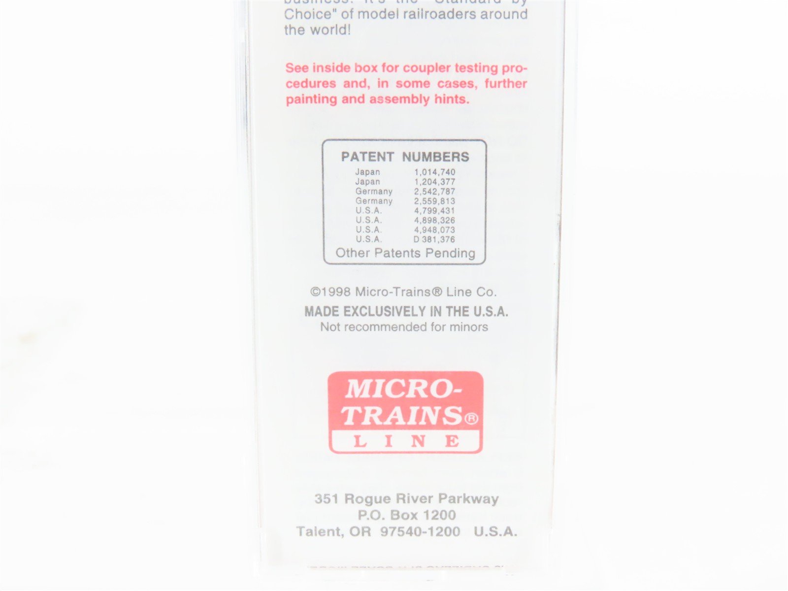 N Scale Micro-Trains MTL 74040/3 CP Canadian Pacific 40' Box Car #285605